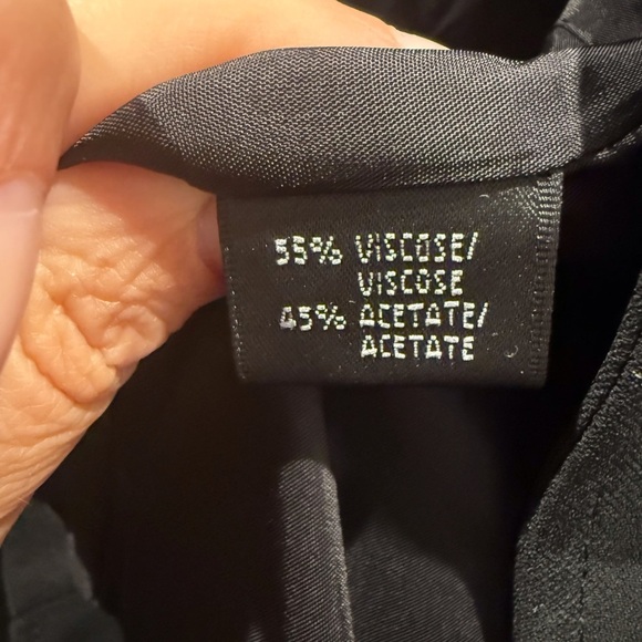 Lafayette 148 Audra Black Crepe Nylon Classic Business Causal Blazer Size 12 P - Picture 5 of 6